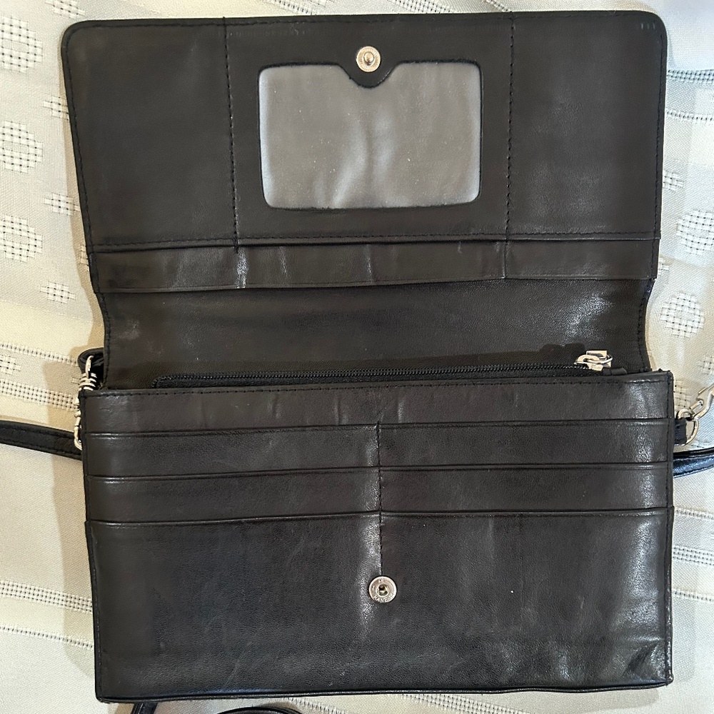 Perlina Leather Crossbody/Wallet - Picture 3 of 6